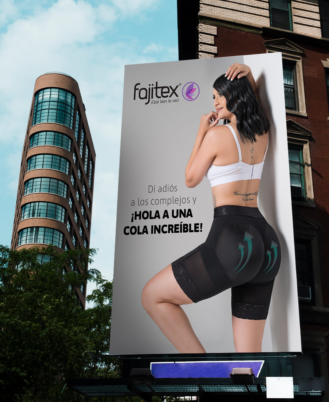 Capri a la cintura con levanta cola. Referencia 024550 Beis.