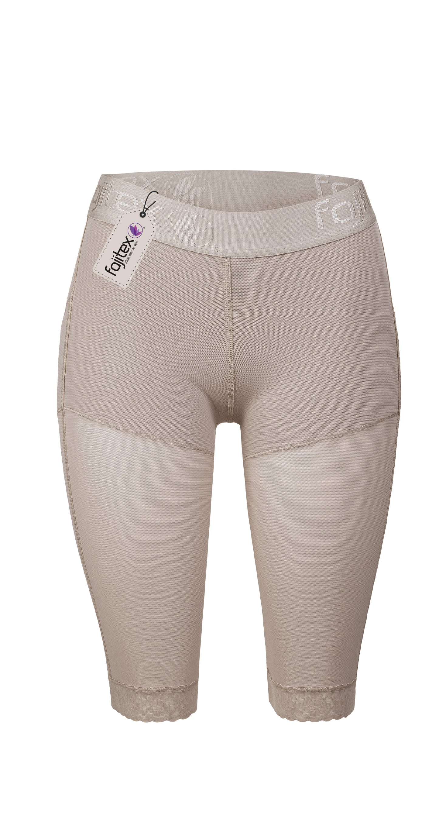 Capri a la cintura con levanta cola. Referencia 024550 Beis.