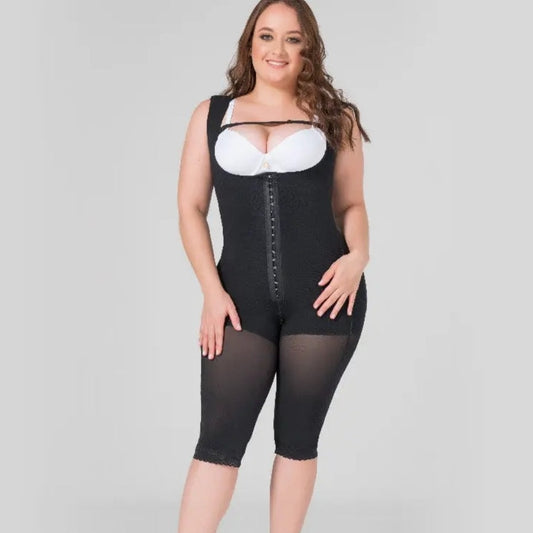 Faja De Alta Compresión Con Costuras Planas. Referencia 032691 Negra.