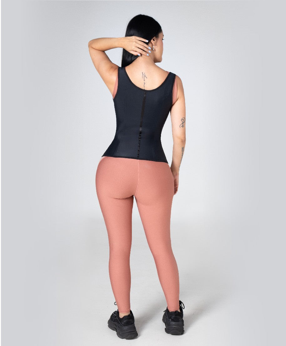 Faja cinturilla deportiva tipo chaleco. Referencia 292290 Negro.